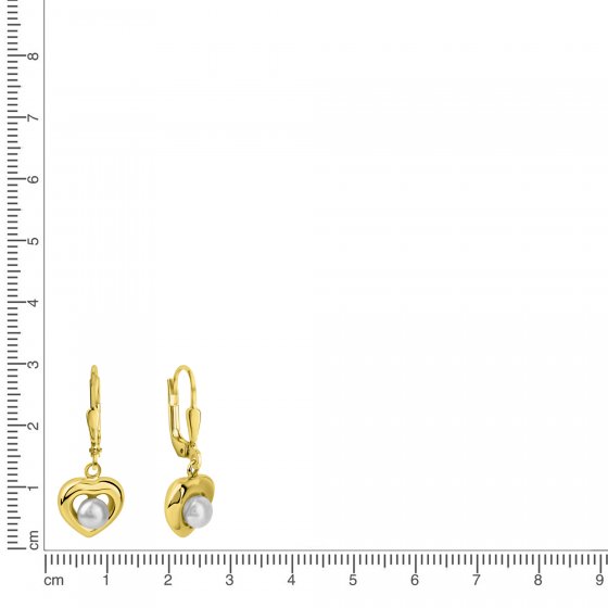 Ohrhänger 375/- Gelbgold Süßwasserperle 