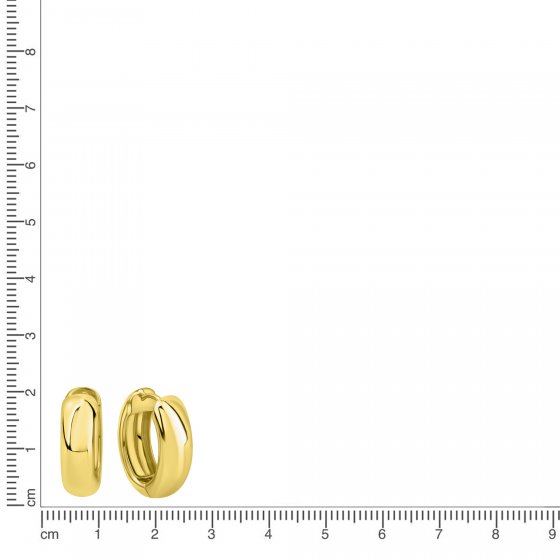 Klappcreolen 925/- Sterling Silber vergoldet oval 