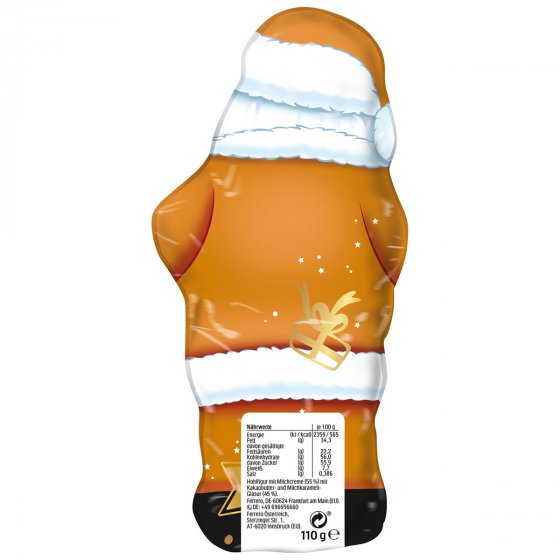 kinder Schokolade Weihnachtsmann Milky Caramel Hohlfigur 110g 