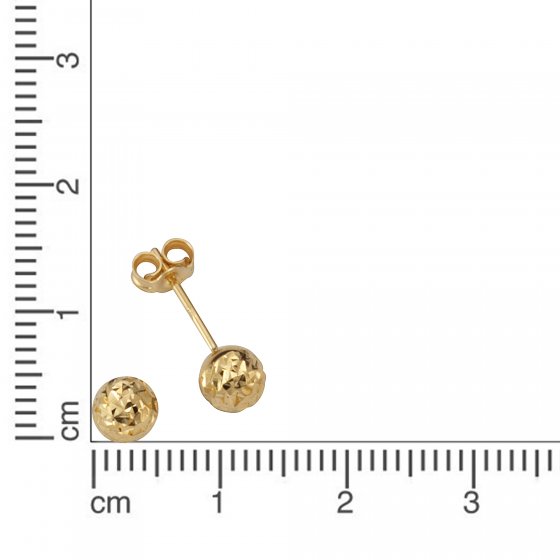 Ohrstecker 585/- Gelbgold Kugel Ø 5mm 