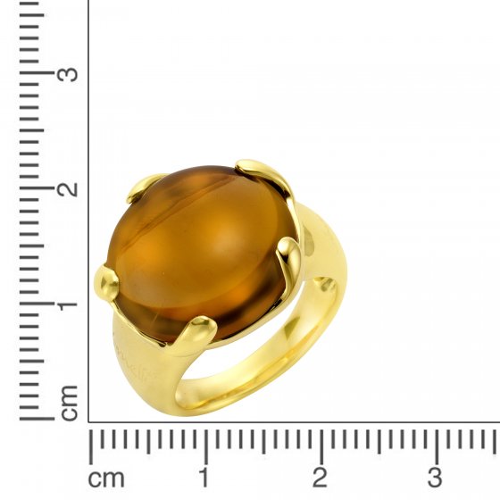 Ring 925/- Sterling Silber Quarz (beh.) 