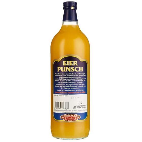 Gerstacker der Original Eierpunsch verführerisch cremig 1000ml 