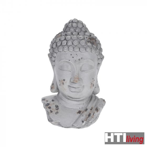 Buddhakopf, Zement Vintage