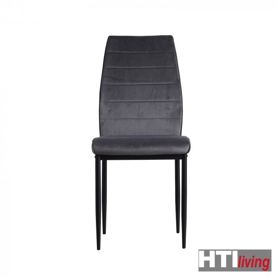 Stuhl Madison Velvet 4er-Set Grau