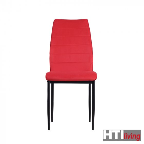 Stuhl Madison Velvet 4er-Set Rot
