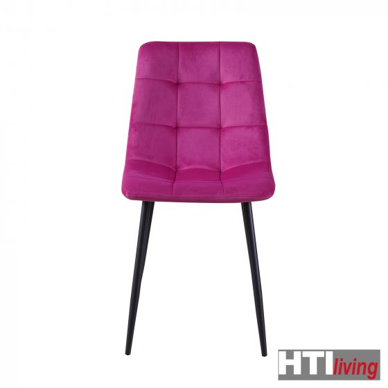 Stuhl Mesa Velvet 4er-Set Pink