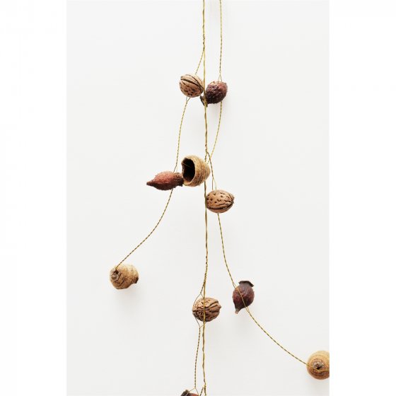Natur-Wandbehang 12 tlg. Holz/Draht