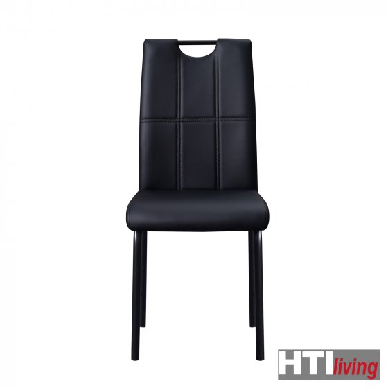 Stuhl Denton PU 4er Set Schwarz