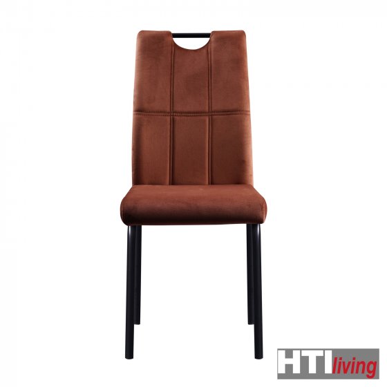 Stuhl Denton Velvet 4er-Set Braun