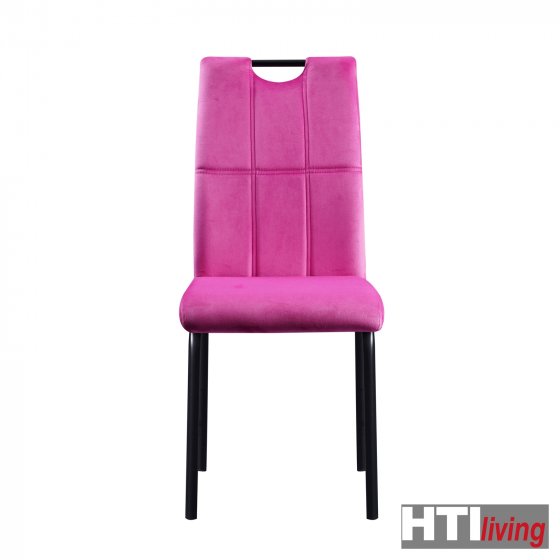 Stuhl Denton Velvet 2er-Set Pink