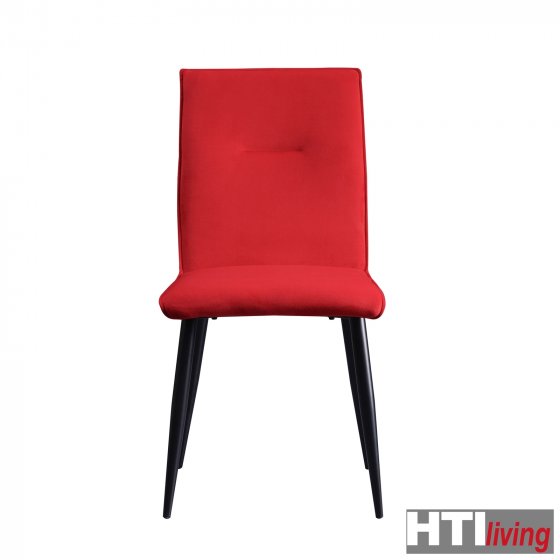 Stuhl Salinas Velvet 4er-Set Rot