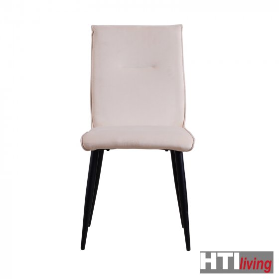 Stuhl Salinas Velvet 4er-Set Creme
