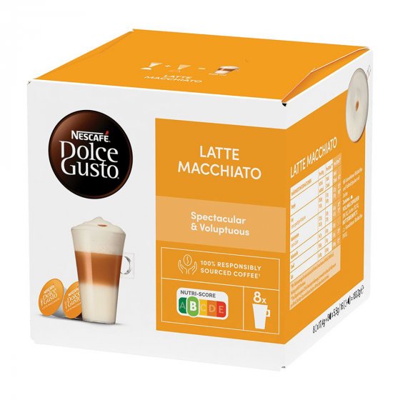 Nescafe Dolce Gusto Latte Macchiato 16 Kaffee Kapseln 3er Pack 