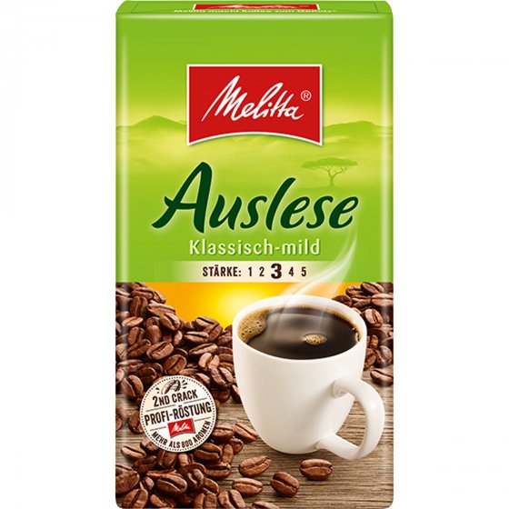 Melitta Auslese Klassisch Mild Filterkaffee weicher Geschmack 500g 