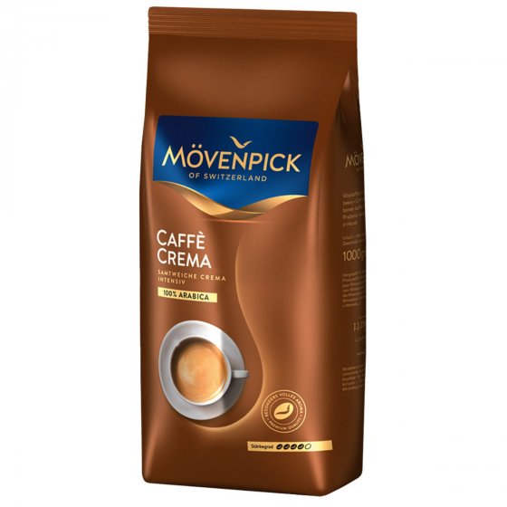 Mövenpick Caffe Crema ganze Kaffeebohnen samtweich aromatisch 1000g 