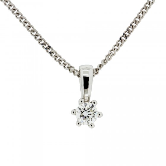 Halskette Gold 585 mit natürlichem Brillant 0,20ct. 