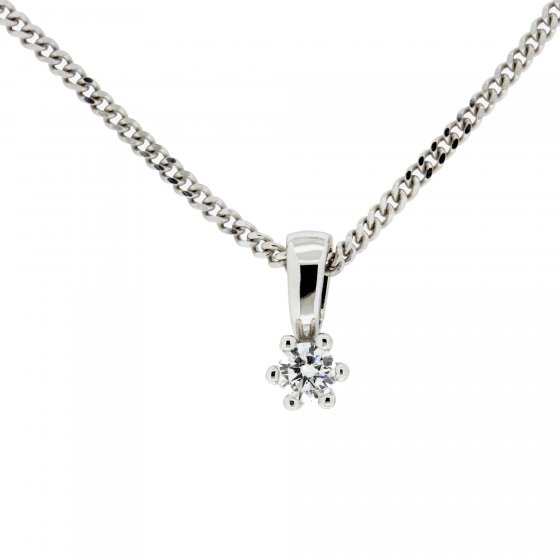 Halskette Gold 585 mit natürlichem Brillant 0,10ct. 