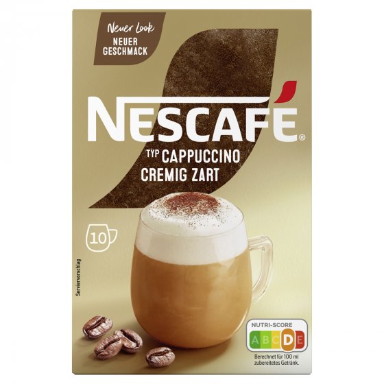 Nescafe Typ Cappuccino Cremig zart Löslicher Kaffee 10x14g 4er Pack 