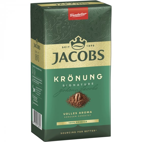 Jacobs Krönung Signature volles Aroma gemahlener Filterkaffee 500g 