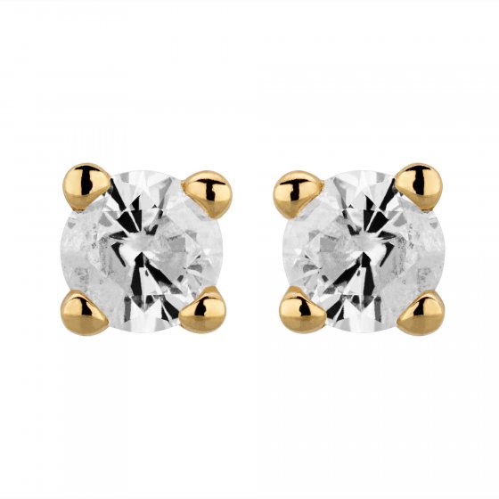 Ohrstecker 585/- Gelbgold 2 Brill. 0,50ct. H/P2 