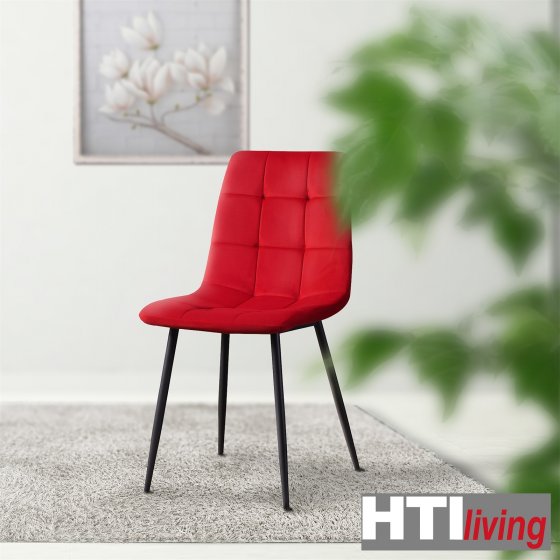 Stuhl Mesa Velvet Rot