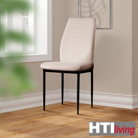Esszimmerstuhl Madison Samt Creme 4er-Set