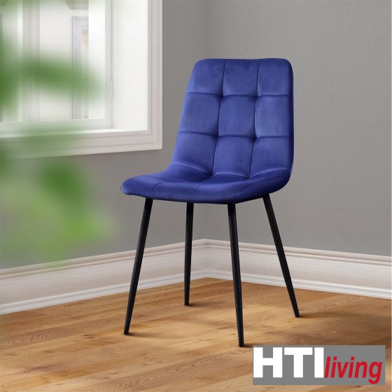Stuhl Mesa Velvet Blau