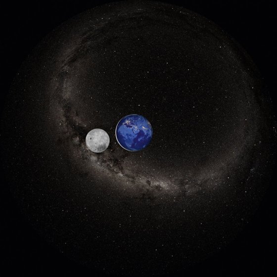 Projektionsscheibe Erde/Mond (Tag und Nacht) 
