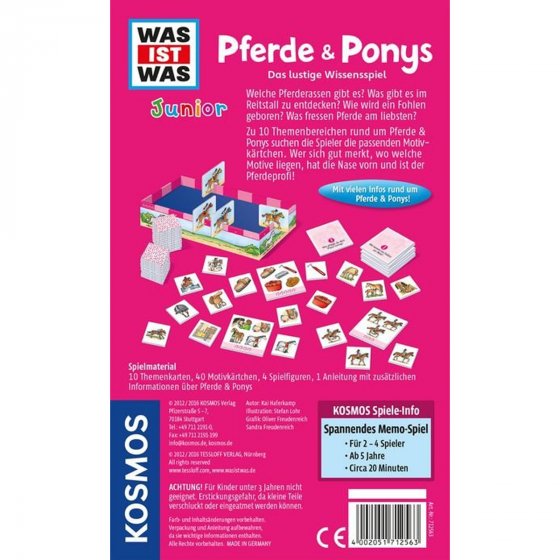 KOSMOS Spiel WiW Junior Pferde & Ponys 