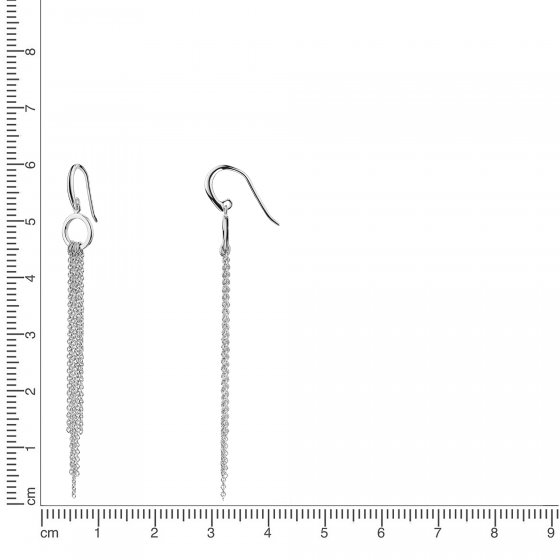 Ohrhänger 925/- Sterling Silber rhodiniert 