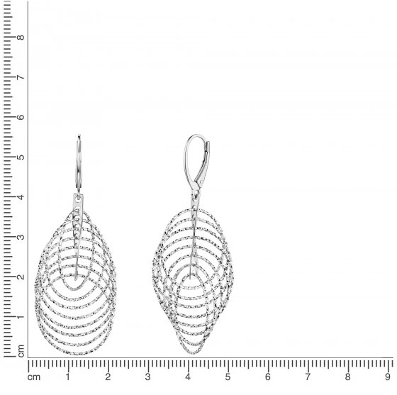 Ohrhänger 925 Sterling Silber rhodiniert 