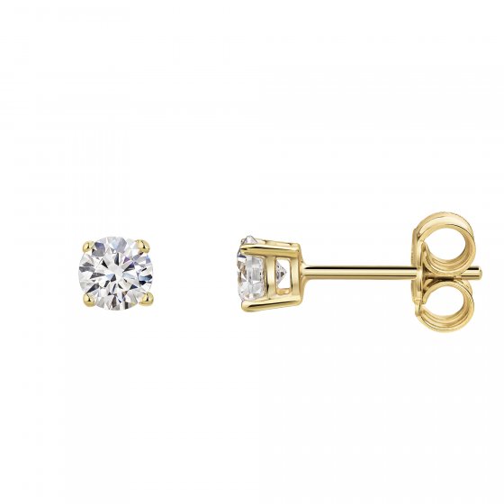 Ohrstecker 375/- Gelbgold Zirkonia 