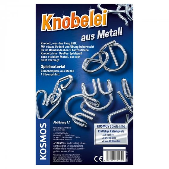 KOSMOS Spiel Knobelei aus Metall 