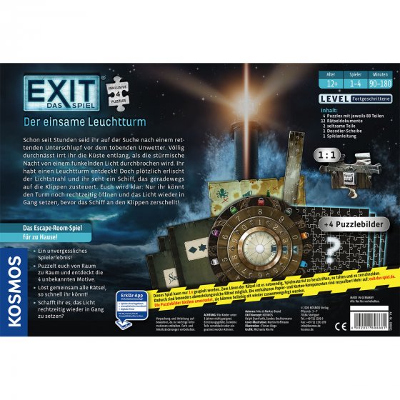 KOSMOS Spiel/Puzzle EXIT Leuchtturm 
