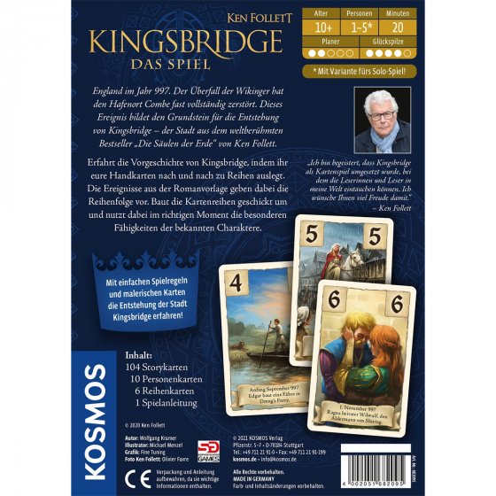 KOSMOS Spiel Ken Follett Kingsbridge 