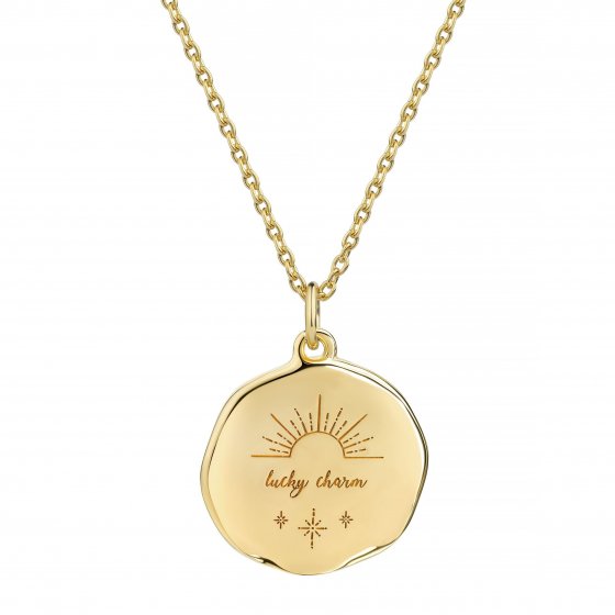 Anhänger mit Kette 925 Silber vergoldet mit Türkis 