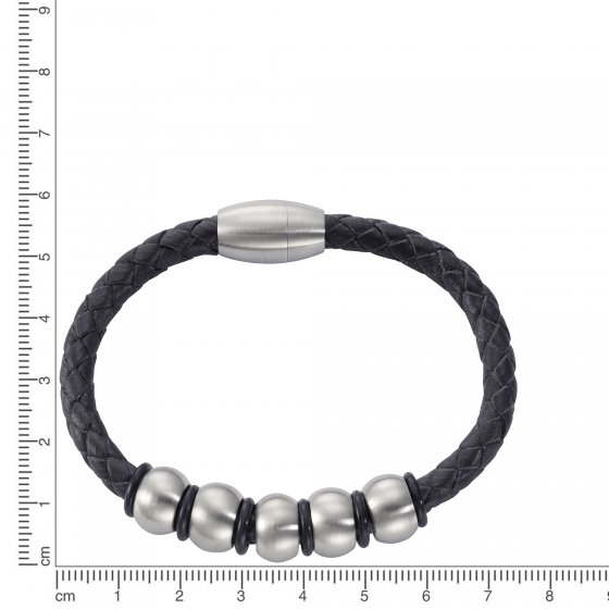 Armband Lederband mit Edelstahlverschluß 