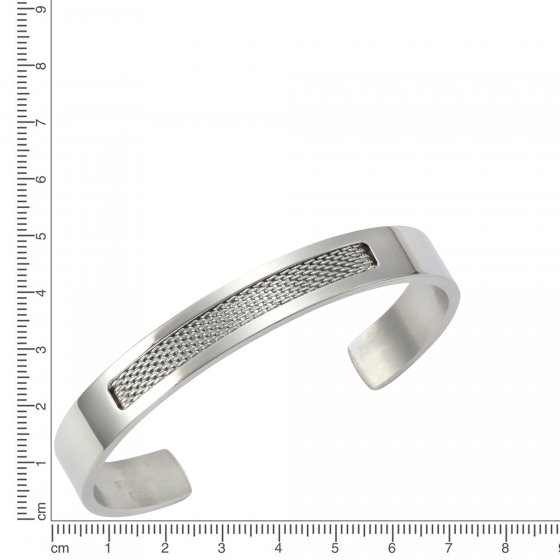 Armreif Edelstahl 10mm breit 