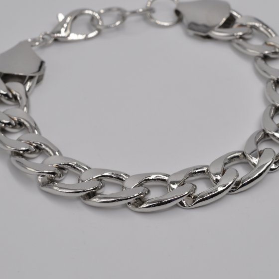 Armband Metall Glänzend Panzer 