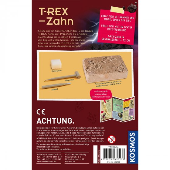 KOSMOS T-rex Zahn Ausgrabung 