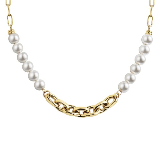 Collier Edelstahl/PVD gelb 