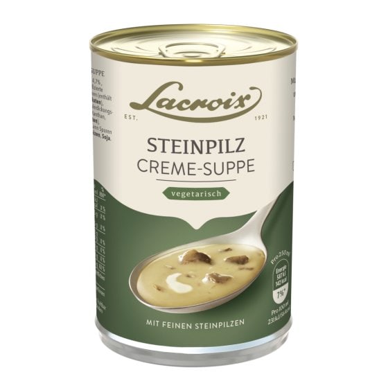 Lacroix Steinpilz Creme Suppe aromatisch lecker cremig 400ml 3er Pack 