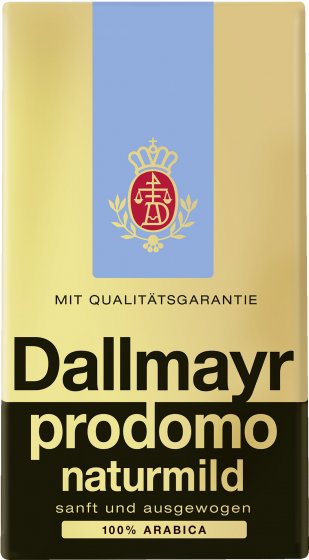 Dallmayr prodomo naturmild Kaffeepulver Arabicia Bohnen 500g 