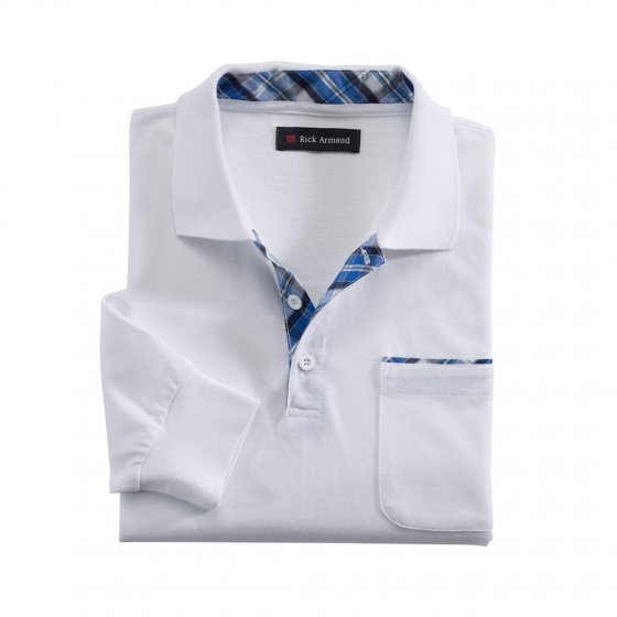 Pique-Langarmshirt, weiß 3XL | Weiß