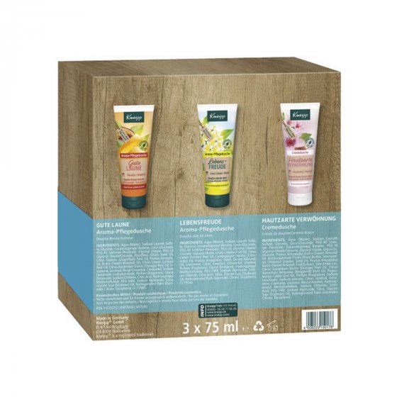 Kneipp Geschenkset Duschglück Aroma Pflegedusche Cremedusche 3x75 ml 