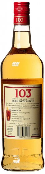 Osborne 103 Etiqueta Blanca Brandy spanischer Sherry 1000 ml 