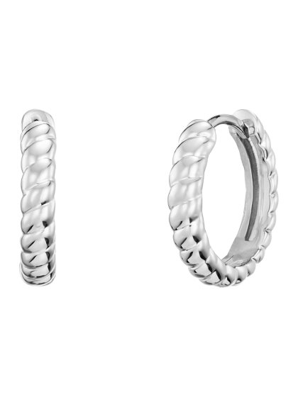 Creolen 925/- Sterling Silber rhodiniert 15mm 
