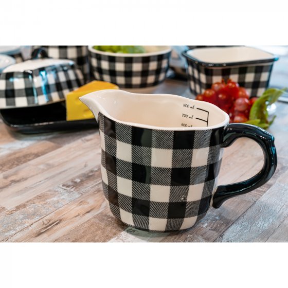 Milchkrug aus Keramik 800 ml Squares 