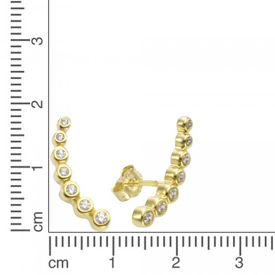 Ohrring 375/- Gelbgold Zirkonia 