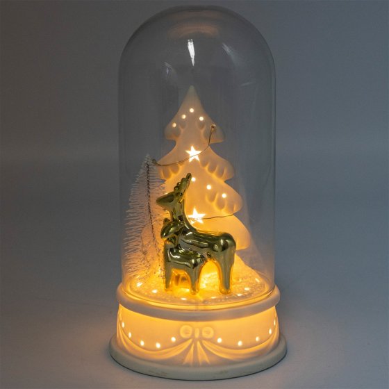 LED Glaskuppel auf Keramiksockel 